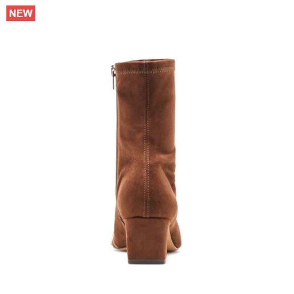 Womens Ankle Boots Size 8, Leather, Chunky Heel, Casual Wear - Picture 3 of 7